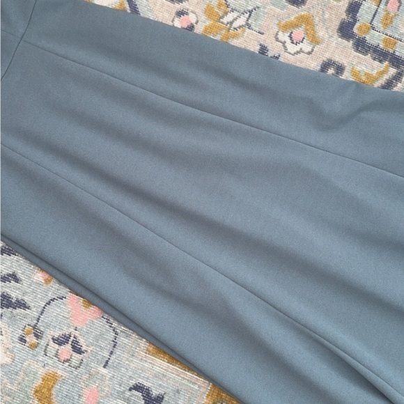 Jenny Yoo Collection Petra Dusty Mayan Blue Halter Neck Maxi Dress Size 2‎ - Picture 10 of 10